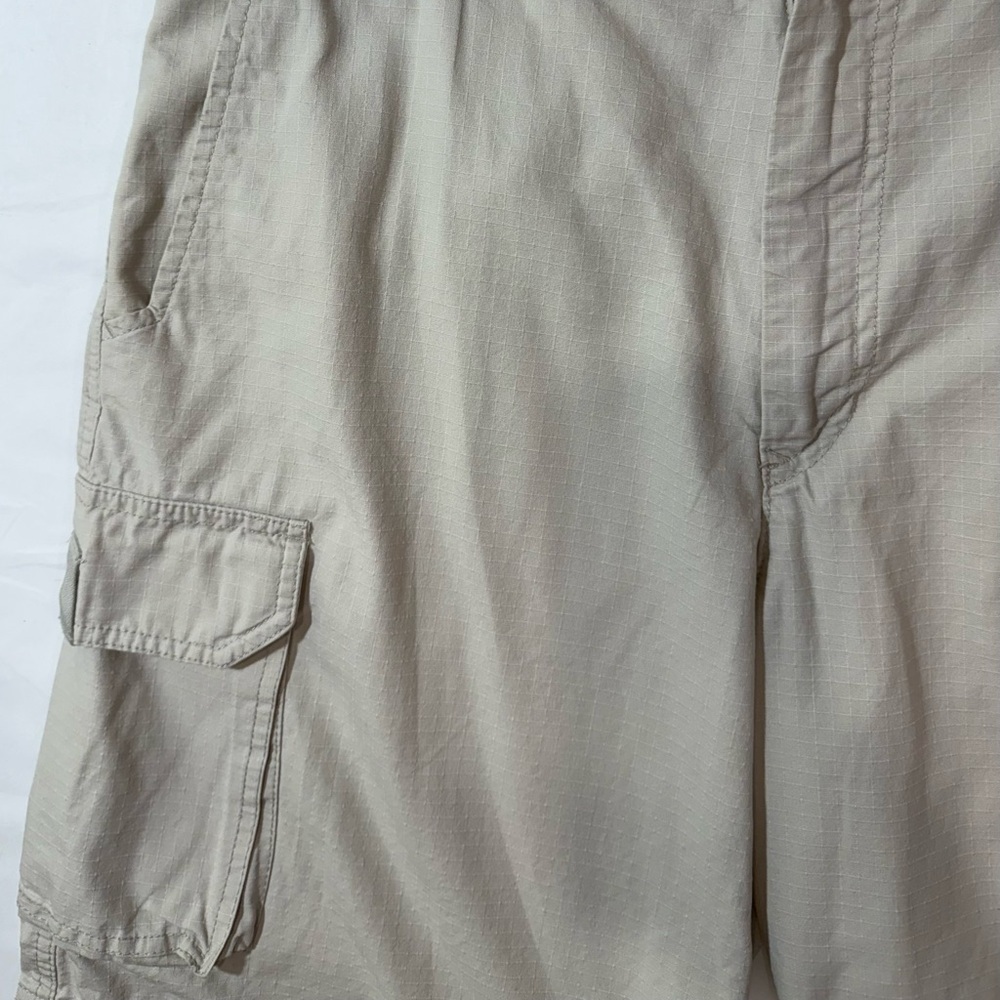 Izod Cargo Shorts Mens 34 Gray Cotton Utility Casual Y2K Outdoor - Picture 5 of 9
